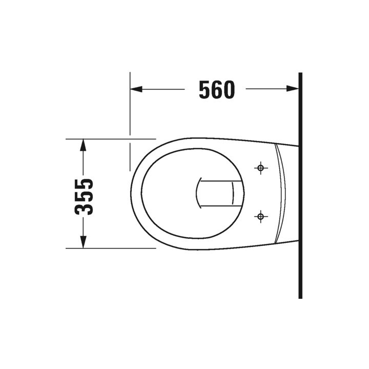 Miska WC stojąca Duravit Starck 3, 66x36cm, odpływ poziomy, HygieneGlaze, biała