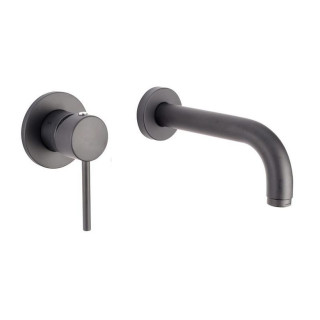 Bateria umywalkowa podtynkowa Emmevi Piper, wylewka 18 cm - czarna