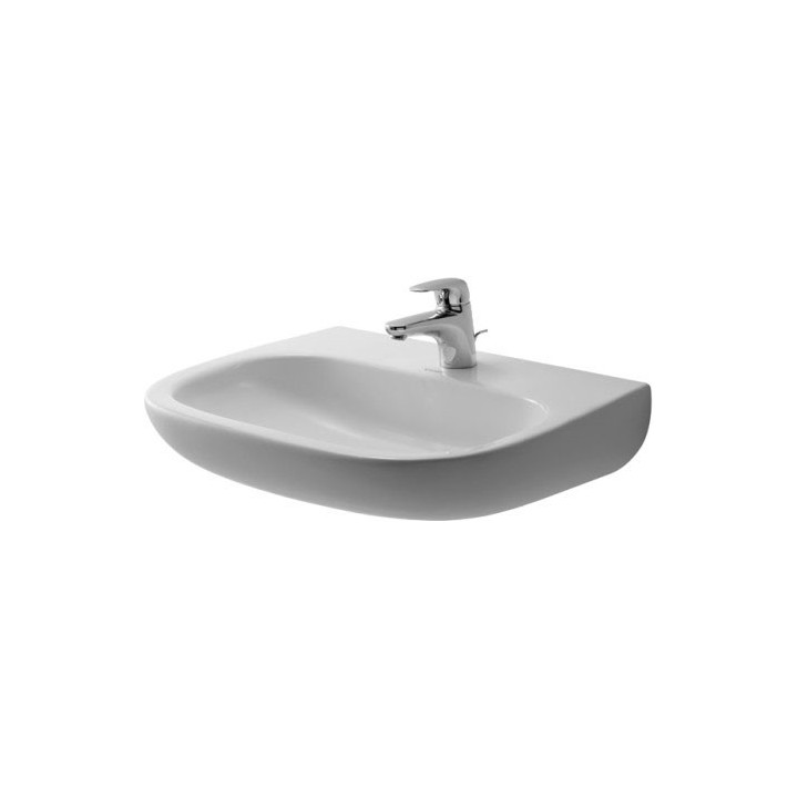 Umywalka ścienna Duravit D-Code Med, 55x43cm, otwór pod baterię, bez przelewu, biała