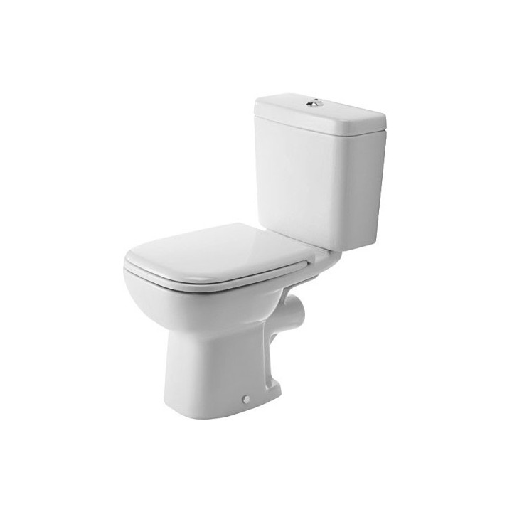 Miska stojąca Duravit D-Code, 65x36cm, odpływ pionowy, HygieneGlaze, biała