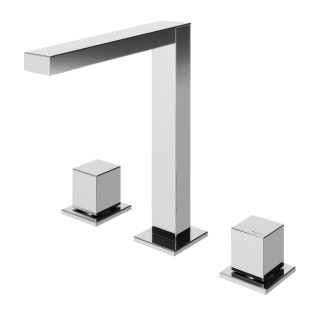 Bateria umywalkowa 2-otworowa Bruma Adamastor, stojąca, bez korka, chrom