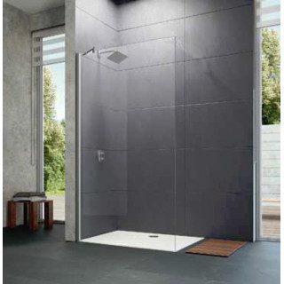  Ścianka boczna wolnostojąca Huppe Design pure, profil chrom eloxal 90cm 2 Anti-plaque- sanitbuy.pl