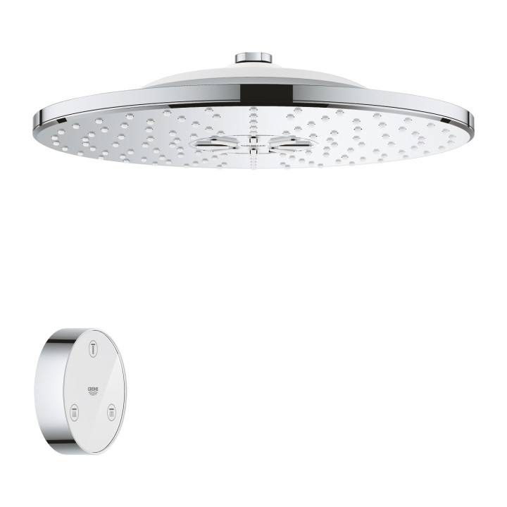 Deszczownica Grohe Rainshower SmartConnect 310, kwadratowa, 310x310mm, 2 strumienie, pilot do zmiany strumienia, chrom