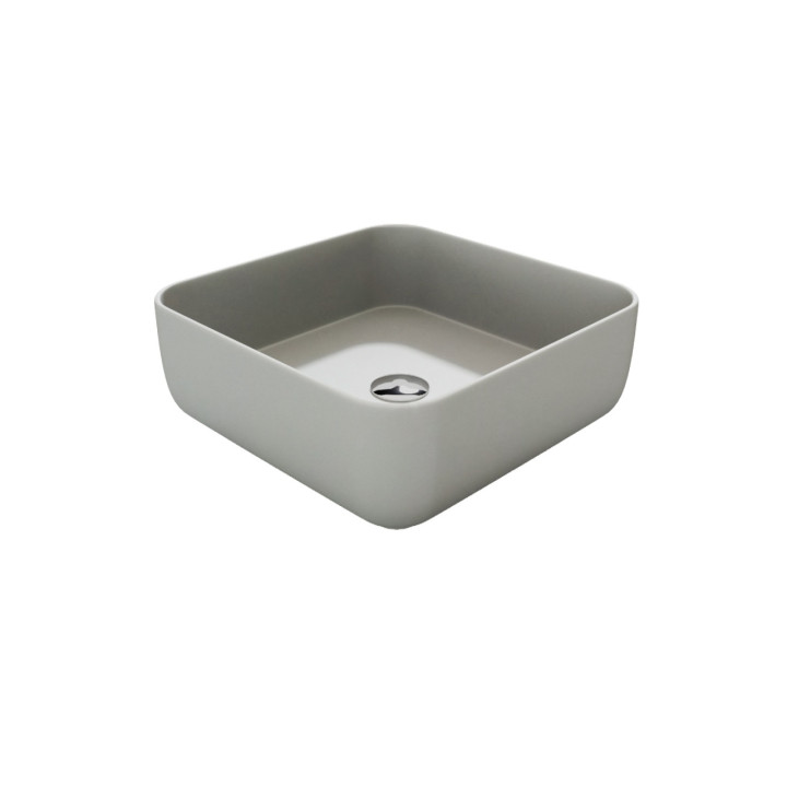 Umywalka nablatowa Massi Atimo, prostokątna, 61x41cm, bez przelewu, biała