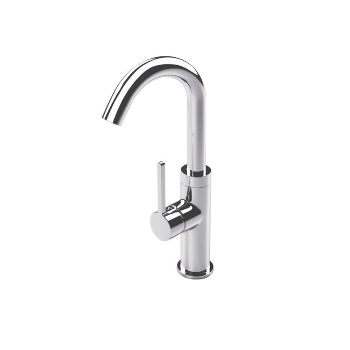 Bateria umywalkowa Massi Venica, stojąca, niska, chrom