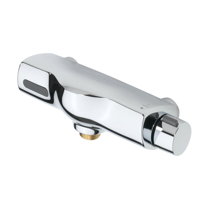 Bezdotykowa bateria natryskowa Oras Electra, presostatyczna, natynkowa, bateria 6 V, chrom