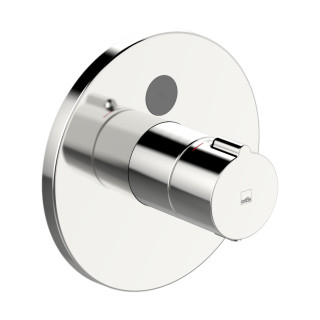 Przyciskowa bateria natryskowa Oras Electra, element natynkowy, ogranicznik temperatury, bateria 3 V, chrom