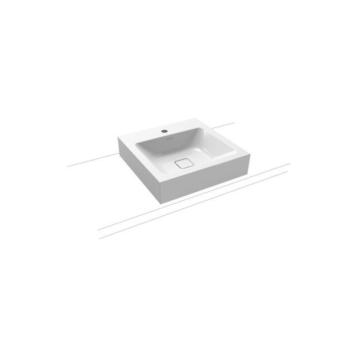 Umywalka nablatowa Kaldewei Cono, 50x50cm, bez przelewu, powierzchnia uszlachetniona, biała