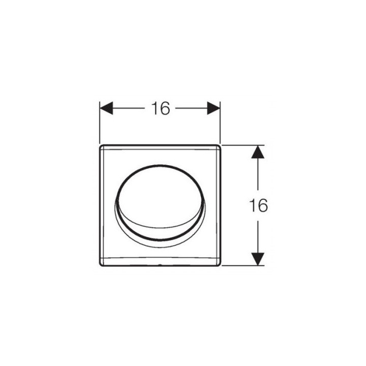 Przycisk spłukujący do pisuaru Geberit Basic, ręczny - biały