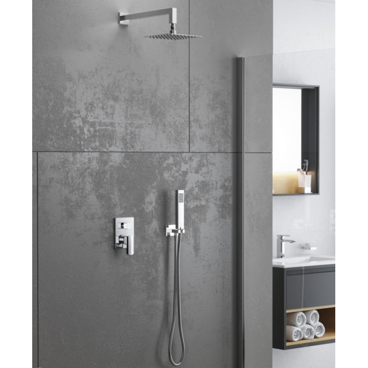 Zestaw prysznicowo-wannowy Excellent Pride, podtynkowy, 2 wyjścia wody, chrom