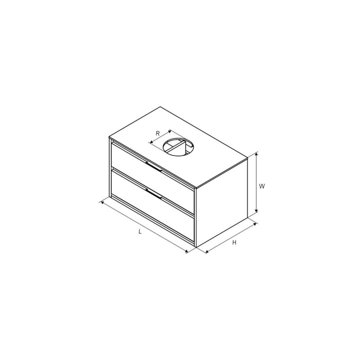 Słupek wiszący Excellent Tuto, 40x160cm, biały/dąb