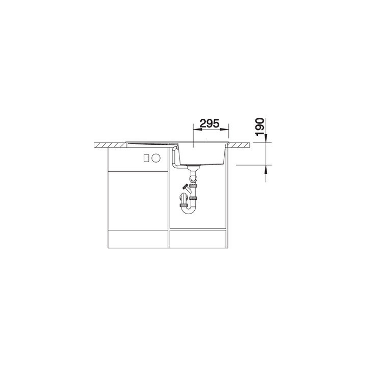 Zlewozmywak do zabudowy 86x50 cm Blanco BLANCOMETRA 5 S- sanitbuy.pl