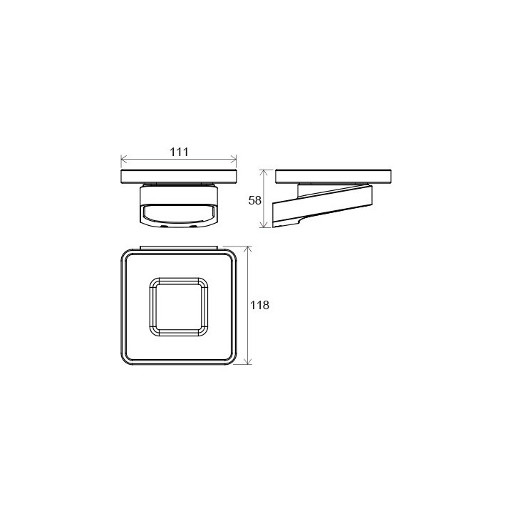 Szczotka do WC Ravak 10°, wisząca, chrom