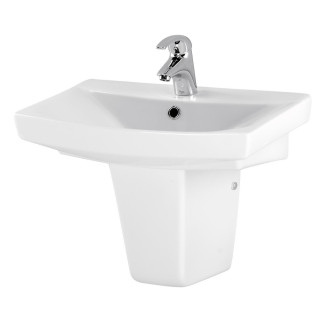 Umywalka meblowa Cersanit Carina, 70x44cm, z przelewem, biała