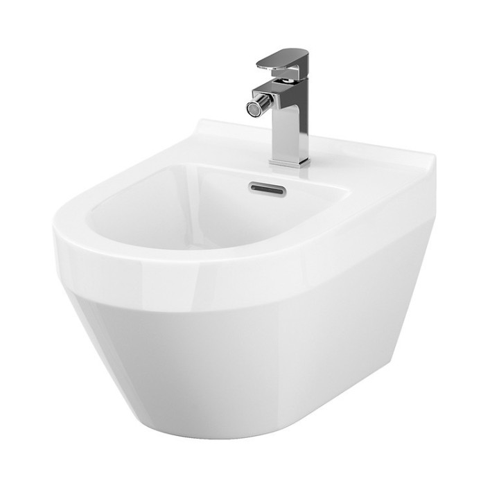 Bidet zawieszany Cersanit Crea, owalny, 51x35cm, biały