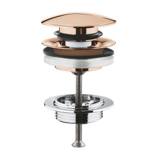 Zawór odpływowy Grohe, 1 1/4", kilk-klak, brushed warm sunset