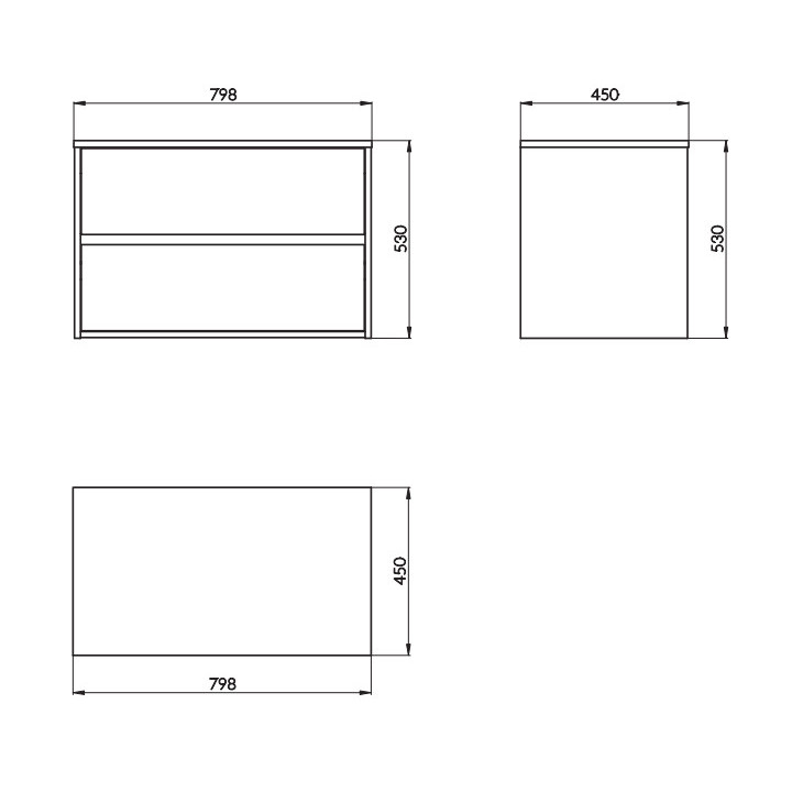 Szafka podumywalkowa Cersanit Crea 80, szuflady z cichym domykaniem, biała
