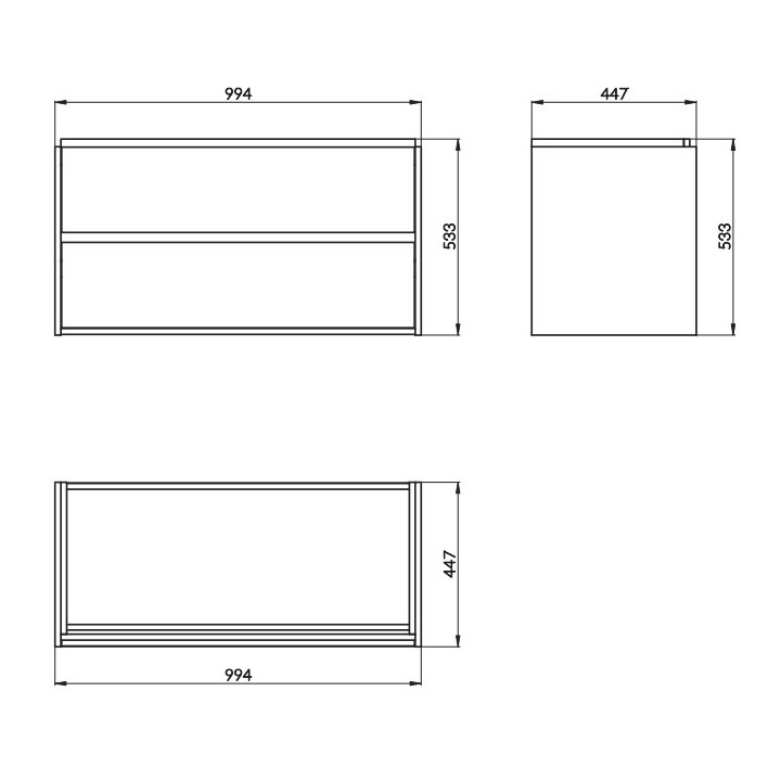 Szafka podumywalkowa Cersanit Crea 80, szuflady z cichym domykaniem, biała