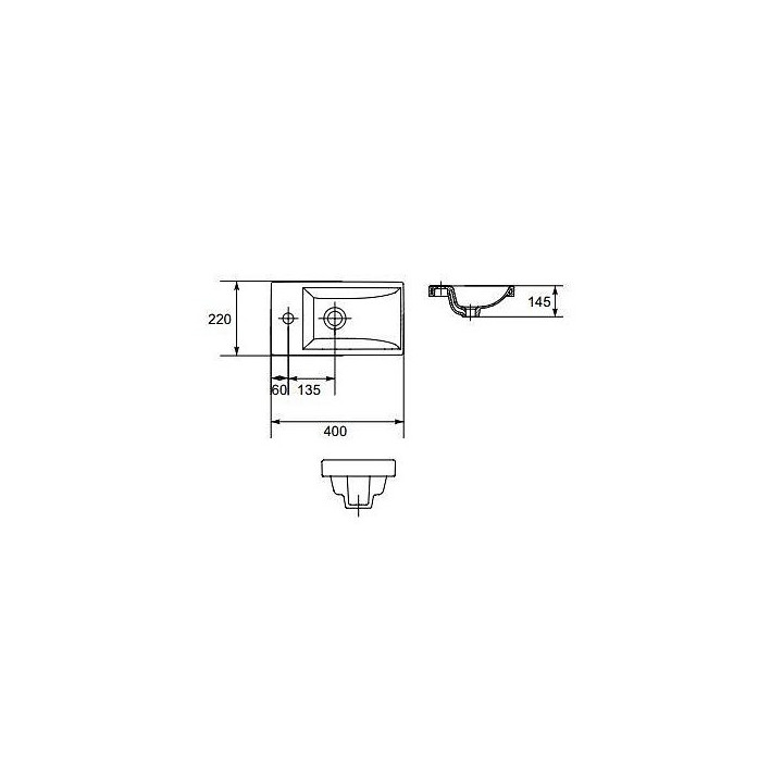 Szafka podumywalkowa Cersanit Easy 70, wisząca, biała