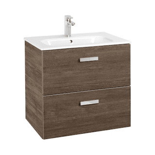 Zestaw łazienkowy Roca Unik Suit, 55x42cm, 2 szuflady, biały połysk