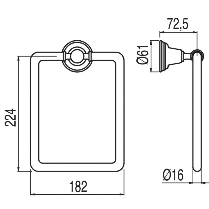 Wieszak Tres Retro, kulkowy, stal