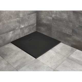 Brodzik Radaway Kyntos C, 100x100, antracytowy