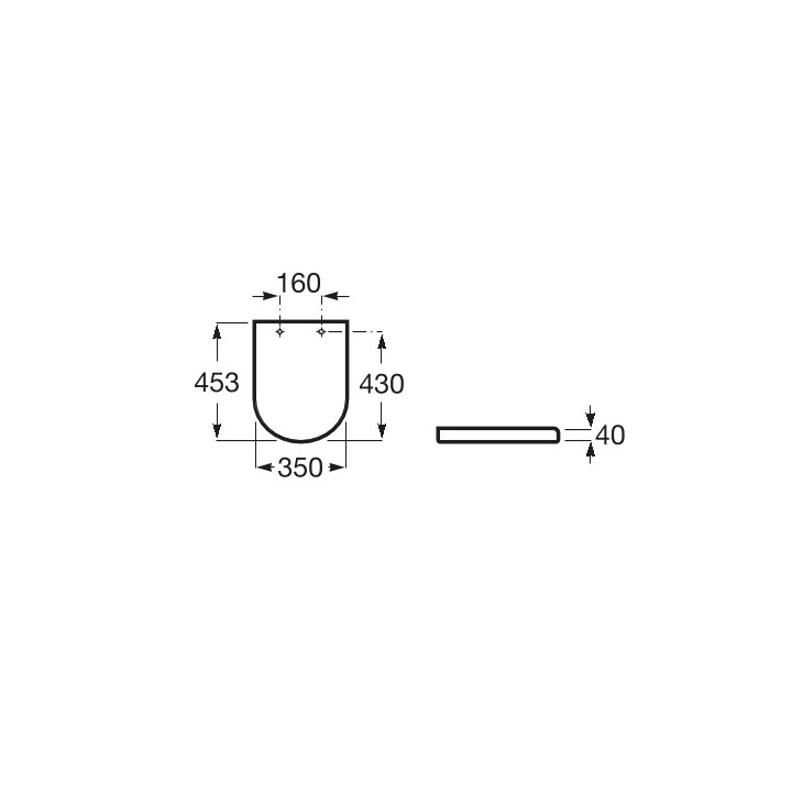 Deska WC Roca Meridian Slim, duroplast, wolnoopadająca, łatwe wypinanie, biała