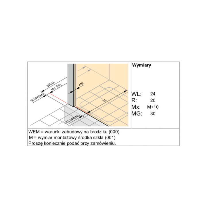 Drzwi skrzydłowe Huppe Design pure 4-kąt, 800mm, uniwersalne, Anti-Plaque, profil chrom eloxal