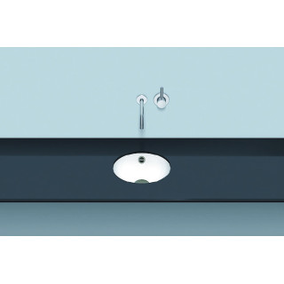 Umywalka podblatowa Alepe K-Series, okrągła, 284mm, z przelewem, UB.K325, biała