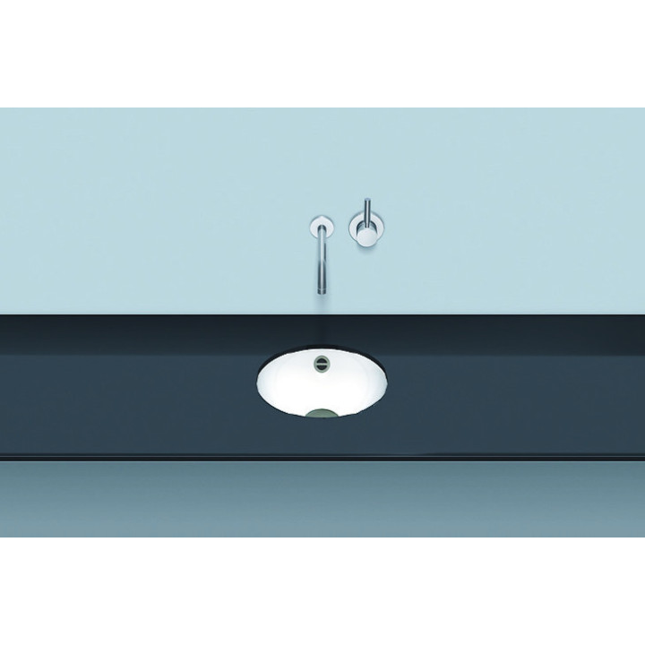 Umywalka podblatowa Alepe K-Series, okrągła, 284mm, z przelewem, UB.K325, biała