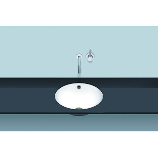 Umywalka podblatowa Alepe K-Series, okrągła, 359mm, z przelewem, UB.K400, biała