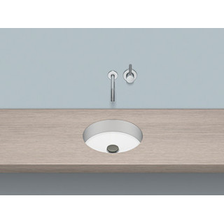 Umywalka podblatowa Alepe Unisono KE-Series, okrągła, 319mm, bez przelewu, UB.KE325, biała