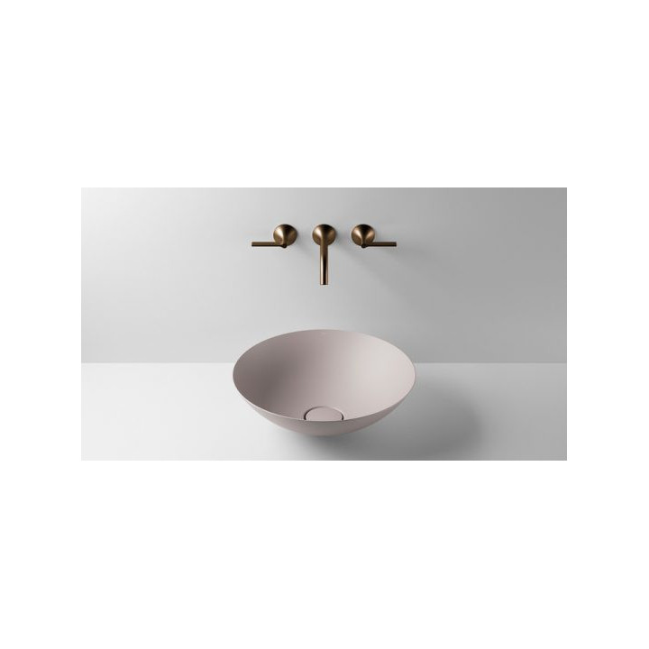 Umywalka, misa stawiana na blat Alape Terra, okrągła, 360mm, bez przelewu, SB.Terra360, oyster matt