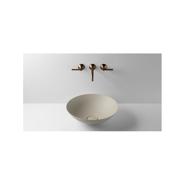 Umywalka, misa stawiana na blat Alape Terra, okrągła, 360mm, bez przelewu, SB.Terra360, oyster matt