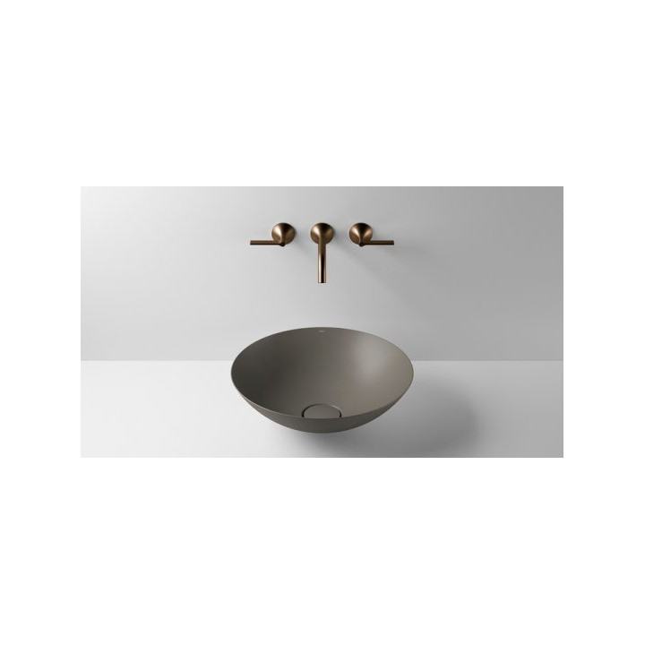 Umywalka, misa stawiana na blat Alape Terra, okrągła, 360mm, bez przelewu, SB.Terra360, oyster matt