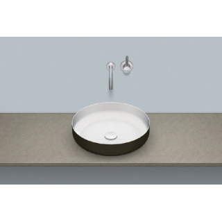 Umywalka nablatowa Alape KE-Series, okrągła, 325mm, bez przelewu, AB.KE325, biała