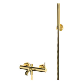 Bateria prysznicowa Omnires Y, natynkowa, jednouchwytowa, czarny