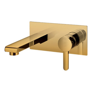 Bateria umywalkowa Omnires Darling, podtynkowa, wylewka 16,5cm, czarny