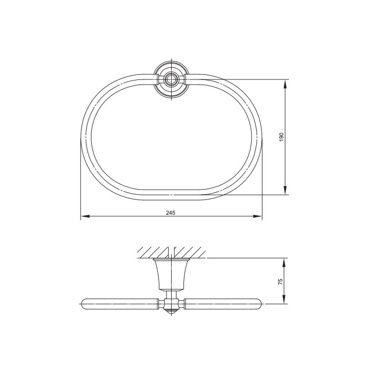 Haczyk podwójny Omnires Art Line, złoty