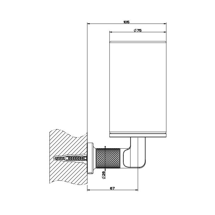 Mydelniczka Gessi Inciso, ścienna, biała podstawka, wykończenie chrom