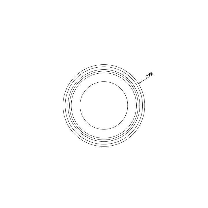 Kubek z uchywytem Gessi Inciso, ścienny, biały, wykończenie chrom