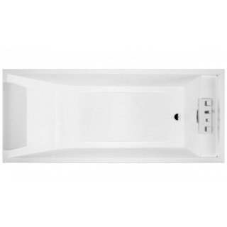 Wanna prostokątna Novellini Sense 3, 180x80cm, dno szezlong, z syfonem i zagłówkiem, stelaż, biały błyszczący