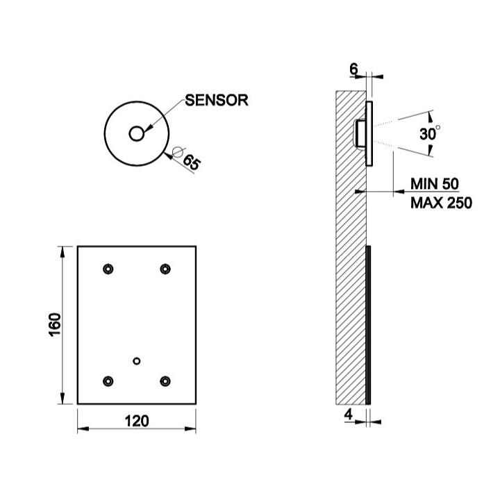 Sterownik dla elektronicznych baterii Gessi Flessa, do ustawiania temperatury i ciśnienia, stal szczotkowana