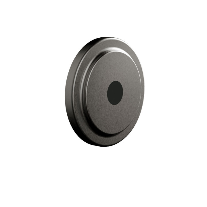 Zewnętrzny element dla elektronicznych baterii Gessi, do ustawiania temperatury i ciśnienia, stal szczotkowana