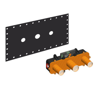 Element podtynkowy Gessi dla 3-otworowych baterii umywalkowych