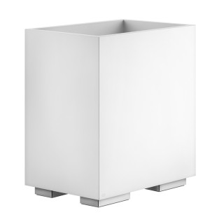 Szczotka WC Gessi Rettangolo, stojąca, biała, wykończenie chrom