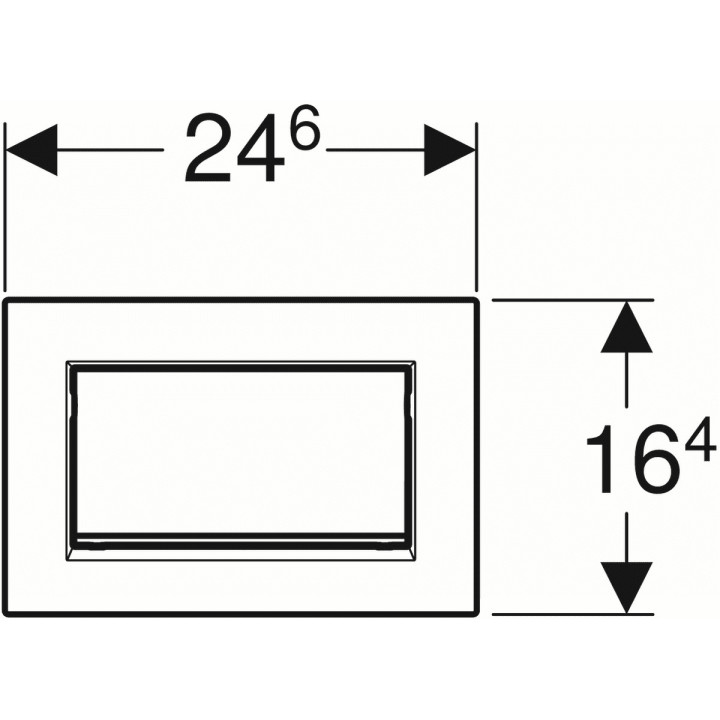 Przycisk spłukujący Geberit Sigma30 biały/chrom błyszczący/biały 
