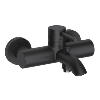 Bateria natryskowa Kludi Bozz, natynkowa, jednouchwytowa, czarny mat
