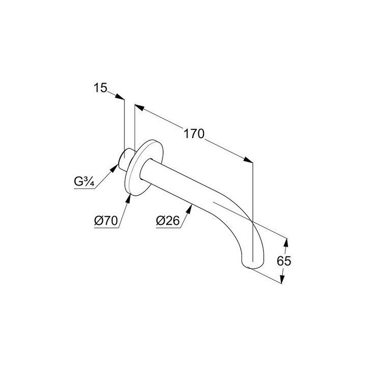Bateria wannowo-natryskowa Kludi Bozz, natynkowa, 2 wyjścia wody, czarny mat