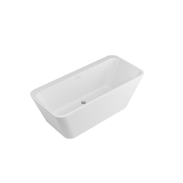 Wanna wolnostojąca przyścienna Excellent Lila 2.0, 150x72cm, akrylowa, z przelewem, biała